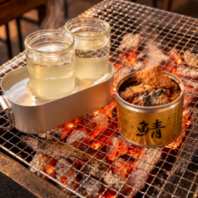 炭火と鯖缶で、ふたり熱燗。|鯖缶ちょい熱燗ペアセット