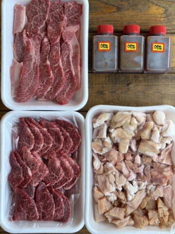 新鮮ホルモン＆カルビ・赤身 2kgセット＋特製タレ3本